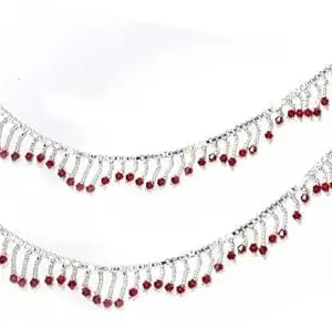 anklet design Mehroon Nakaaa Jhalrrrr Stainless Steel Anklet