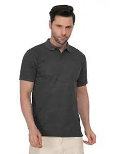 Tide & Sail Mens Stylish Polo T Shirts for Men Plain Polo T Shirt Man Solid Casual T Shirt with Comfortable Fit for All-Day Wear