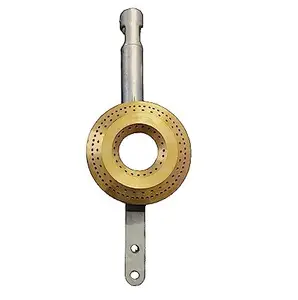 Gas Stove Burner Set with 100% Brass Cap for High Flame (Sizes Large 23 x 7.8 x 5CM) (LARGE)