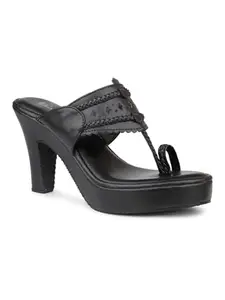 Inc.5 Women Black Platform Heels
