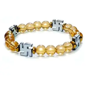 ASTROGHAR hematite Crystal Swastik Lucky Charm Crystals Bracelet