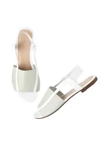 SELFIEE Light weight, Comfortable & Trendy Flatform Sandals for Girls Casual and Stylish Flat Sandals for Walking, Working, All Day Wear