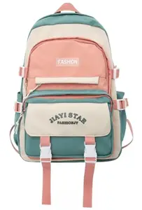 ADSON Cute kawaii Girls Travel School/College Bag|Backpack Of Large Capacity Aesthetic Stylish Korean Laptop Bag Rucksack for School |College Bags Bookbag for Teens Water Resistance (Green)