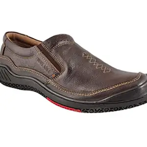 Buckaroo KARWAN Genuine Leather Brown Casual Shoes for Mens: Size UK 9