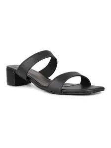 Inc.5 Womens Black Casual Solid Square Heels