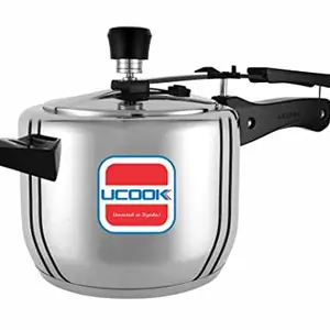 UCOOK By United Ekta Engg. Steeltuff Stainless Steel Inner lid Induction Pressure Cooker, 2.5 Litre