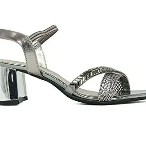 Inc.5 Women's Sandal-4 Kids UK (600078 G.Metal)