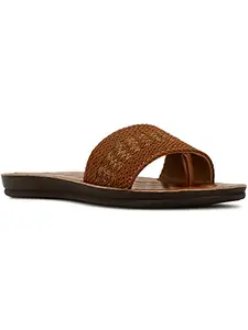 Bata Women's Slip-on Sandal - TAN (5 UK) (5793516)
