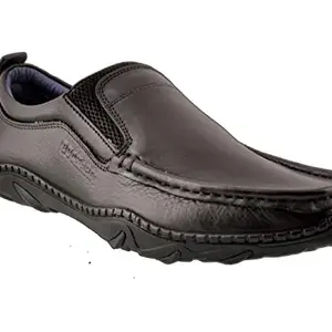 Buckaroo BROOS Genuine Leather Black Casual Shoes for Mens: Size UK 8