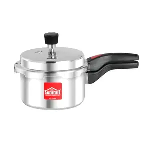SUMMIT Aluminium Non Induction Base Outer Lid Supreme Pressure Cooker (Silver, 2 L) price in India.