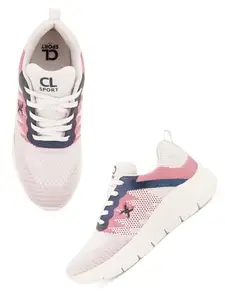 Carlton London Women White Comfortable Lace-Up Snakeer with Heels, for for Casual, Walking & Daily Use (39)