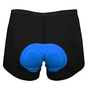 NIKAVI Bicycle Shorts -Padded Bike Underwear Shorts - Breathable,Lightweight,Men & Women (M) Black