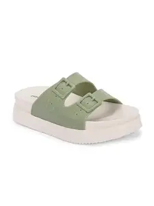 layasa Stylish Casual Women Wadge For Women (Green, UK Footwear Size System, Adult, Women, Numeric, Medium, 8)