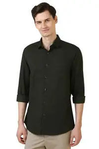 Allen Solly Men's Slim Fit Shirt (ASSFQSPPE19872_Green