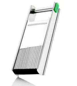 Professional Jumbo Mandoline Slicer – Ripple & Plain Blade | 2 in1 Stainless Steel Vegetable Slicer for Home & Commercial Kitchens. (24cm x 10cm)