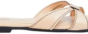 Max Women Open-Toe Flat Sandals, Nude,37