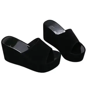 GLO GLAMP Women's Fashion Sandals Comfortable and Stylish Wedge Slip on For Casual Wear & Formal Wear Occasions for Women & Girls