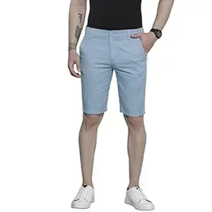 The Indian Garage Co Men Slim Fit Solid Mid-Rise Shorts