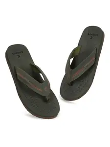 CHUPPS Trifuse Olive Drift Orthopedic Slippers | Soft Footpharma Footbed | Breathable Ventilation Holes | Lightweight Flip Flops | Anti-Skid Chappals for Everyday For Mens