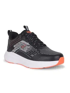 Liberty Men Sports Running Shoes with EVA Sole Lacing Shoes for Men|Lacing Sports Shoes for Men | Walking & Gym Sports Shoes for Men (8 UK - Black)