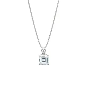 Silberry 925 Sterling Silver Cube Pendant Necklace with Box Chain – Sleek Geometric Elegance.