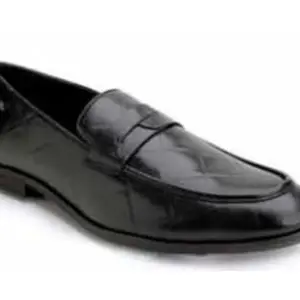 Lee Cooper Men's LC6112E Leather Casual Shoes_Black_45EU