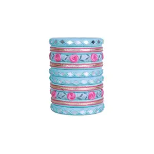TaashaCraft Myra Cotton Thread Bangles Set, Handmade Cotton Dori Bangle Set for Women & Girls Size 2.2 Set of (10 Bangles)