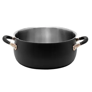 Meyer Accent Series Stainless Steel Dutch Oven| Biryani Pot| Cooking and Serving Casserole Pan with Ergonomic Grip Silicone Handles | Gas and Induction Compatible, 5 Liters price in India.