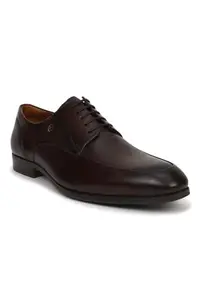 Louis Philippe Men Brown Leather Lace Up Shoes