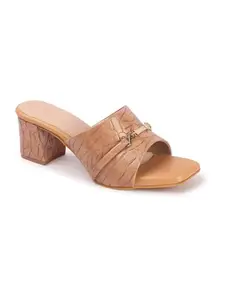 Carlton London Corlton London Women Sandal,Camel,UK-3