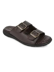 SOFTY VEGEN Men's Brown Comfortable Lightweight Trendy & Durable Slippers For Indoor & Outdoor Use_8