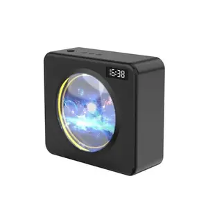 SYSTENE Wireless Bluetooth Speakers Atmosphere Light Portable with Digital Clock, Wireless Bluetooth 5.3, HiFi Stereo Sound, 6-8H Playtime, Portable Speaker for Home, Outdoor, Party (Black) price in India.