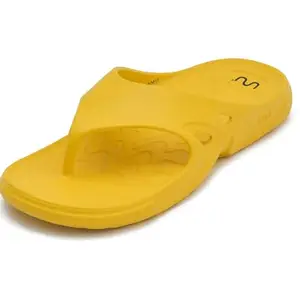 doubleu Recovery Slipper|Soft Doctor Anti-Skid Slipper for Men|Roma Thong|Slides, Flip-Flops, Chappals (44,YELLOW)