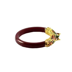 MAYA FASHION Maroon Gold Platted Acrylic-Brass Bangle With Very Extra Large Size Elegant Extra Large Size Bangle | Perfect Fit for Plus Size banglesTrendy and Comfortable Fit for woman and girls | (Sku-ban1008)