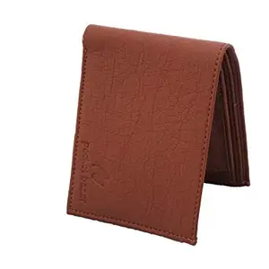 pocket bazar Men's Wallet Tan Color Artificial Leather