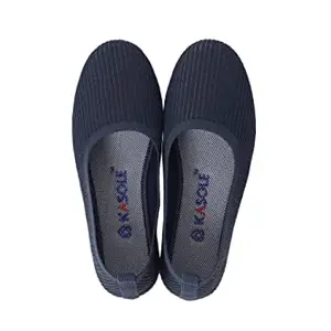 KASOLE Casual Formal Comfortable Shoes are Designed to Be Lightweight Loafer Shoes Navy Blue