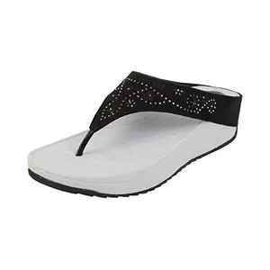 Metro Womens Synthetic Black Slippers (Size (7 UK (40 EU))