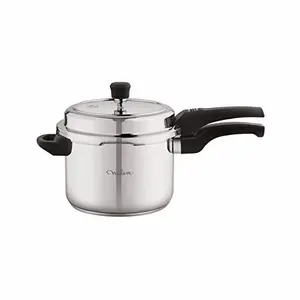 Neelam Stainless Steel CookFast Pressure Cooker, Induction Friendly (3 Litres)