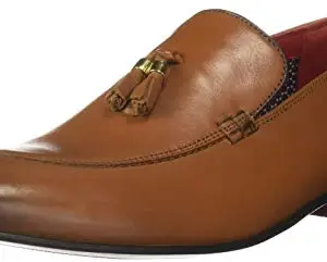 Lee Cooper Men Tan Leather Formal Shoes-9 UK (43 EU) (10 US) (LC3161S)