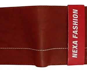 NEXA FASHION Men's Brown Leather Wallet
