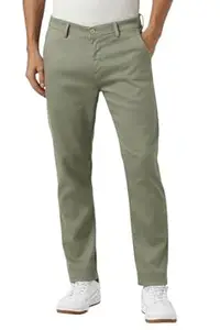 Peter England Men's Super Slim Fit Stretchable Casual Trousers | Office Sleek & Trendy Look
