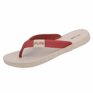 flite Women's Fl0366l Slippers (Beige-Red, numeric_6)