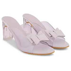 Froh Feet Casual heel sandal for Women and girls Purple Heel Sandal