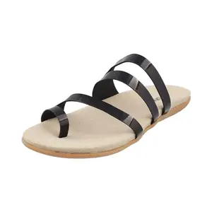 Walkway by Metro Brands Women Black Synthetic