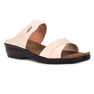 Liberty Women LAF-1025 Cream Slipper - 38 Euro
