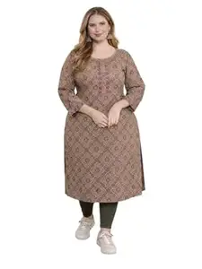 Jevi Prints Women's Cambric Cotton Printed Kurta