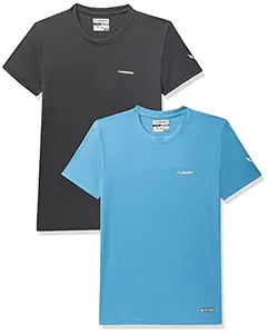 Charged Pulse-006 Checker Knitt Round Neck Sports T-Shirt Graphite Size Small And Charged Pulse-006 Checker Knitt Round Neck Sports T-Shirt Scuba Size Small