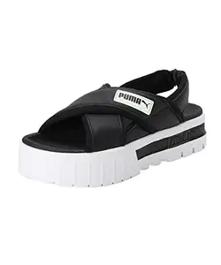 Puma Womens Mayze Sandal L Wns Black-White Sandal - 7UK (38483001)