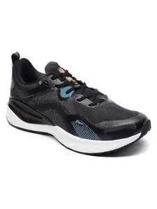 XTEP Black,Peacock Blue Waterproof Dynamic Foam Running Shoes for Men Euro- 42