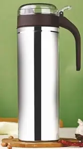 APEX Versatile Stainless Steel Oil Pourer Food-Grade Plastic Dispenser for Olive Oil, Vinegar, and More - Leak-Proof, Dust-Resistant, Multicolored (750ml)